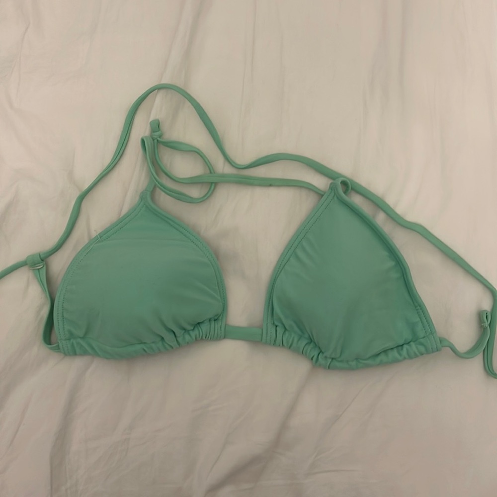 green triangle bikini top